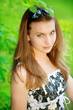 beautiful young woman in sunglasses