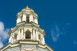 Bell tower and blue cloudy sky