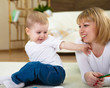 little boy and his mother