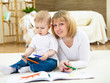 Photo: little boy and his mother little boy and his mother