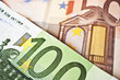 Euro money banknotes