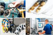 industrial theme set at manufacture tool workshop
