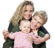 Foto: jeune couple et enfant blonds modernes jeune couple et enfant blonds modernes