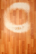 Rubbed round track on  floor on laminate