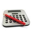 Taschenrechner mit Rotstift