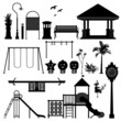 Vektor: Children Playground Park Garden Equipment Children Playground Park Garden Equipment