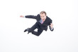 Photo: Businessman jumping midair Businessman jumping midair