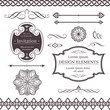 Various borders, dividers, swirly design elements