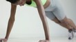 Video: Young woman doing push-ups Young woman doing push-ups