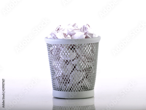 Photo: Trash can full Trash can full