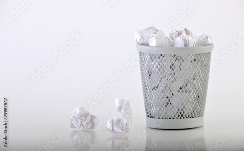 Photo: trash can full trash can full