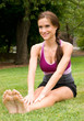 Woman Stretching