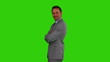 Businessman looking at the camera