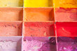 Shad colors on palette