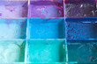 Shad colors on palette