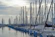 Italy Ravenna marina boats in the harbor