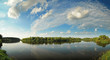Beautiful river panorama Beautiful river panorama