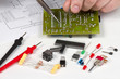Engineer repairing circuit Engineer repairing circuit