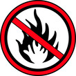 No Fire Allowed Sign
