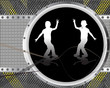 dancing boys abstrac