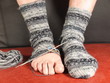 Wollsocken selbstgestrickt