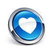 icône bouton internet coeur