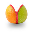 Mix of orange and apple