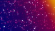 Loopable orange glitter and sparkles over gradient background