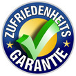 Illustration: Zufriedenheits Garantie Button/Plakette Zufriedenheits Garantie Button/Plakette