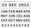 date counter flip display illustration