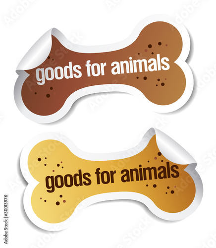 Vektor: goods for pets stickers goods for pets stickers