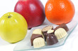 Obst und Konfekt