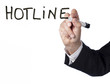 emphase business sur le concept de hotline