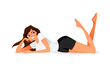 relaxed woman