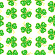 Seamless jewelry shamrock pattern