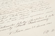 Vintage handwriting