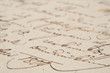 Vintage handwriting