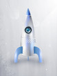 icon of rockets for space flight. eps10, transparency