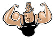 Funny muscle man Funny muscle man
