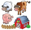 Collection of various farm animals Collection of various farm animals