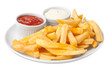Serving french fries