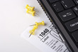 Laptop with a form 1040 Laptop with a form 1040