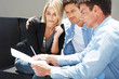 Young couple meeting with financial advisor