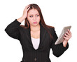 Girl with a calculator