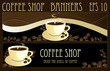 Coffee design banners, vector Coffee design banners, vector