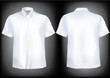 Shirt front and back with collar and half sleeves in mesh. Shirt front and back with collar and half sleeves in mesh.
