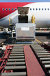 Loading cargo plane Loading cargo plane