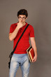 Foto: Student boy. Student boy.