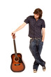 guitarist with acoustic guitar guitarist with acoustic guitar