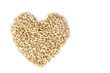 Heart draw with small seed